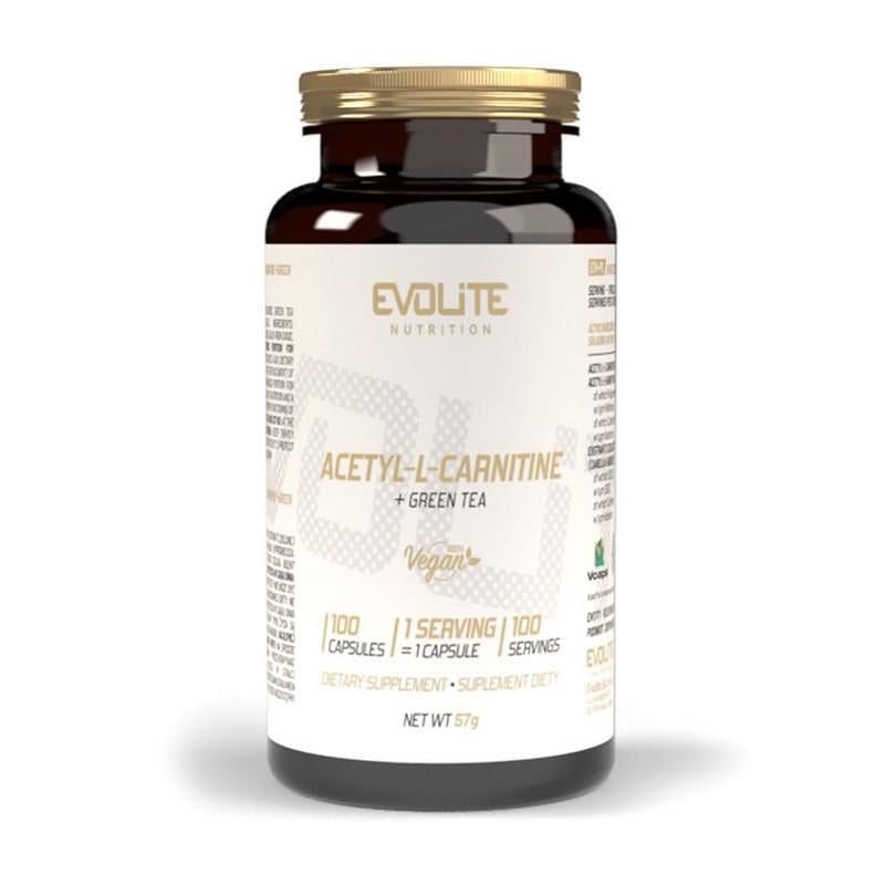 Карнитин и экстракт зеленого чая Evolite Nutrition Acetyl L-Carnitine + Green Tea 100 капс. (22211-01)