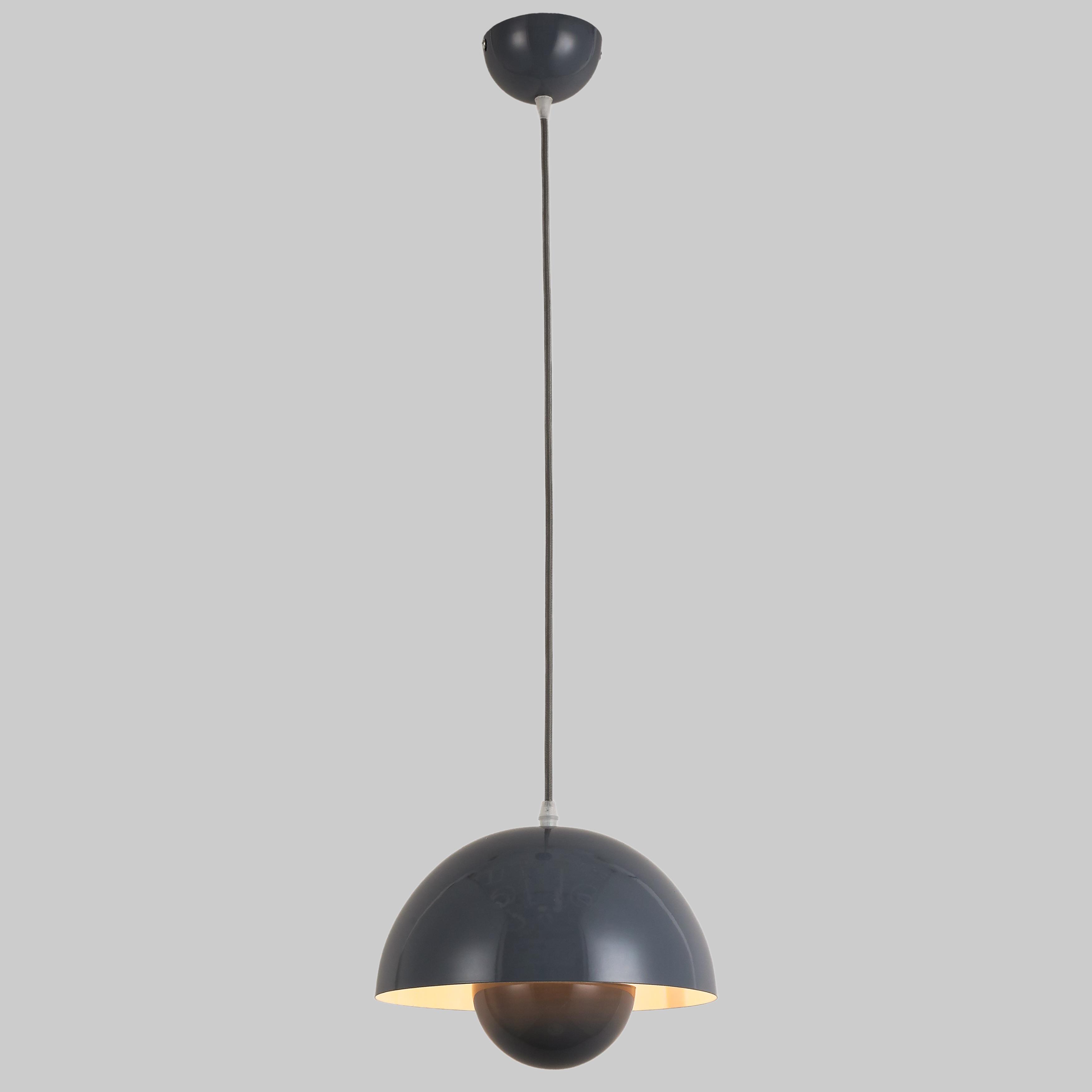 Светильник подвесной 25 см Серый (909-XL905-1 GREY)