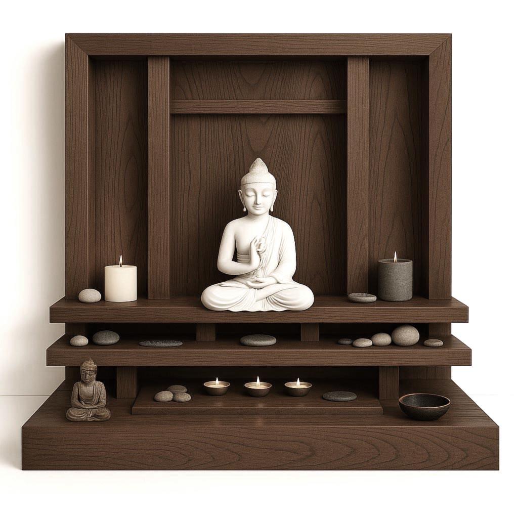 Алтарь для медитации из дерева Вселери Сепия (ЛАТ-016008)