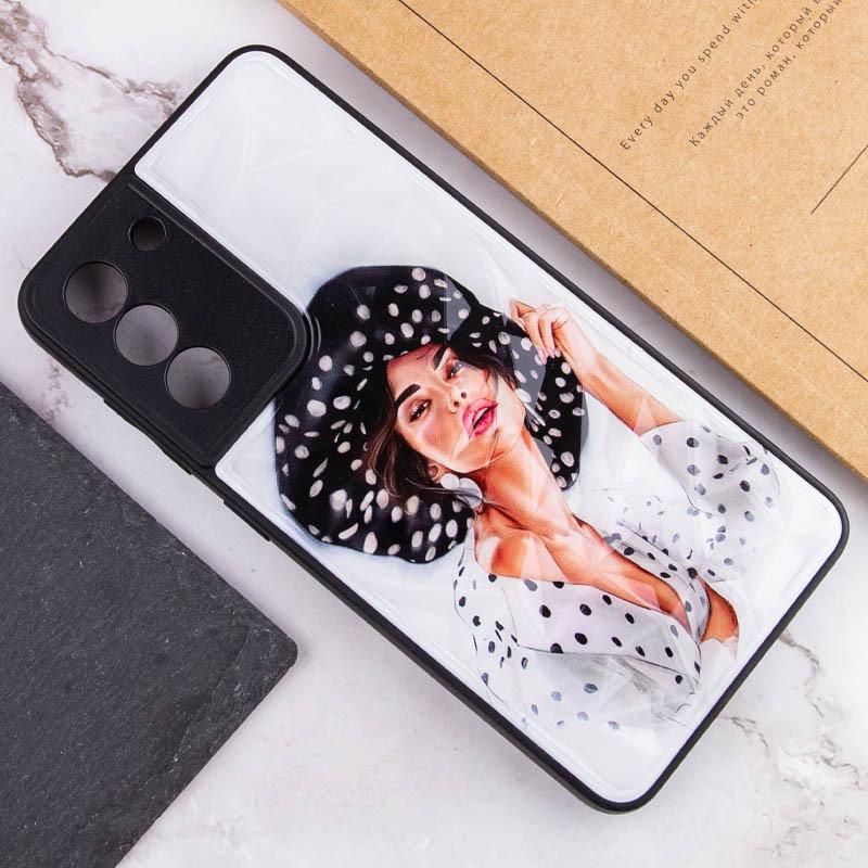 Противоударный TPU+PC Чехол Prisma Ladies для Samsung Galaxy S22+ Girl in a hat - фото 4