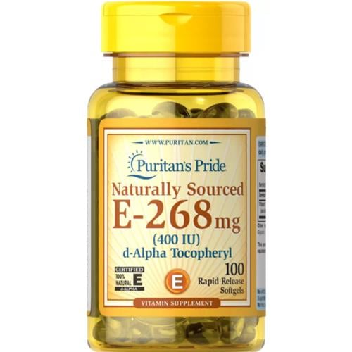 Витамин E Puritan's Pride Vitamin E 400 IU Naturally Sourced 100 Softgels