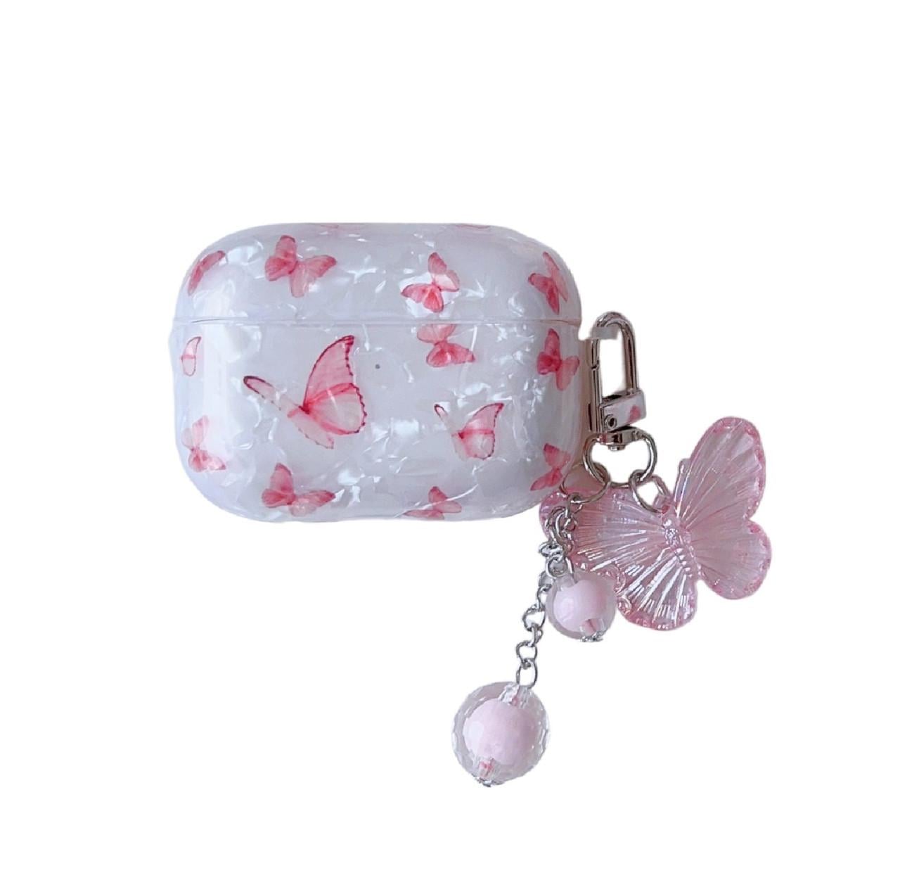 Чехол на AirPods pro Pearl butterfly Прозрачный (L103340)