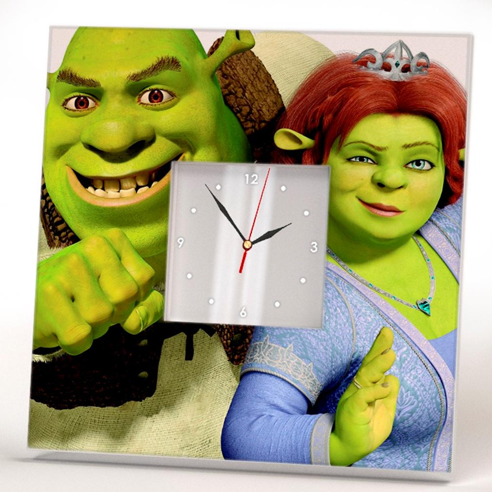 Годинник Шрек і Принцеса Фіона 260x260 мм (C02012)