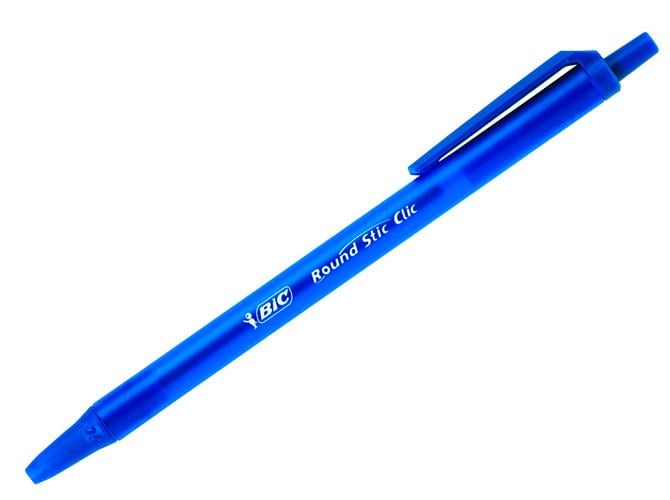 Ручка кулькова автомат. BIC Round Stic Clic 1,0 мм Синій (bc926376)
