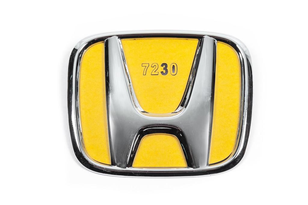 Эмблема 80 мм на 65 мм Davs Auto для Honda abs-пластик Хром