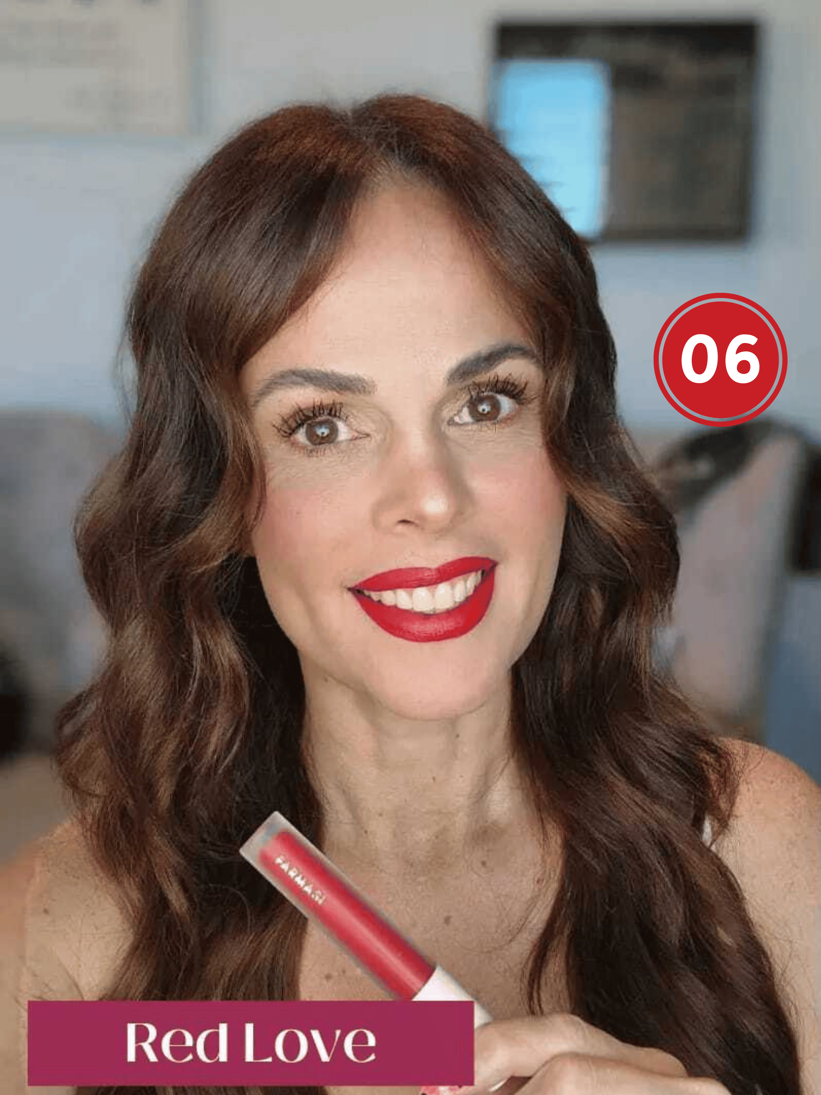 Помада рідка матова Farmasi 06 Red Love 4 г (77627832) - фото 2 Помада рідка матова Farmasi 06 Red Love 4 г (77627832) - фото 2