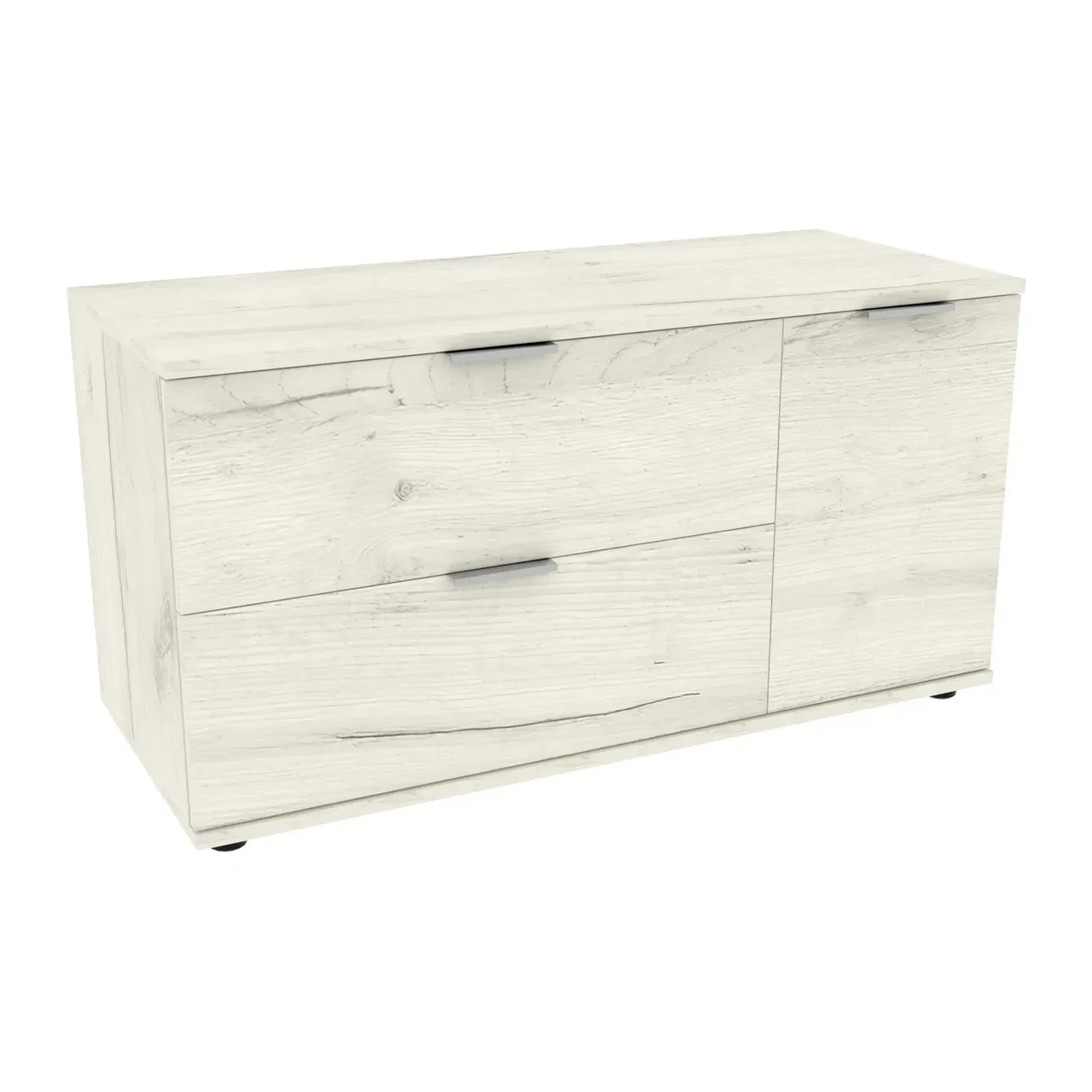 Тумба-комод в вітальню Kontinent К-11 100х42,5х53 см Дуб Крафт Білий (62372611) - фото 1