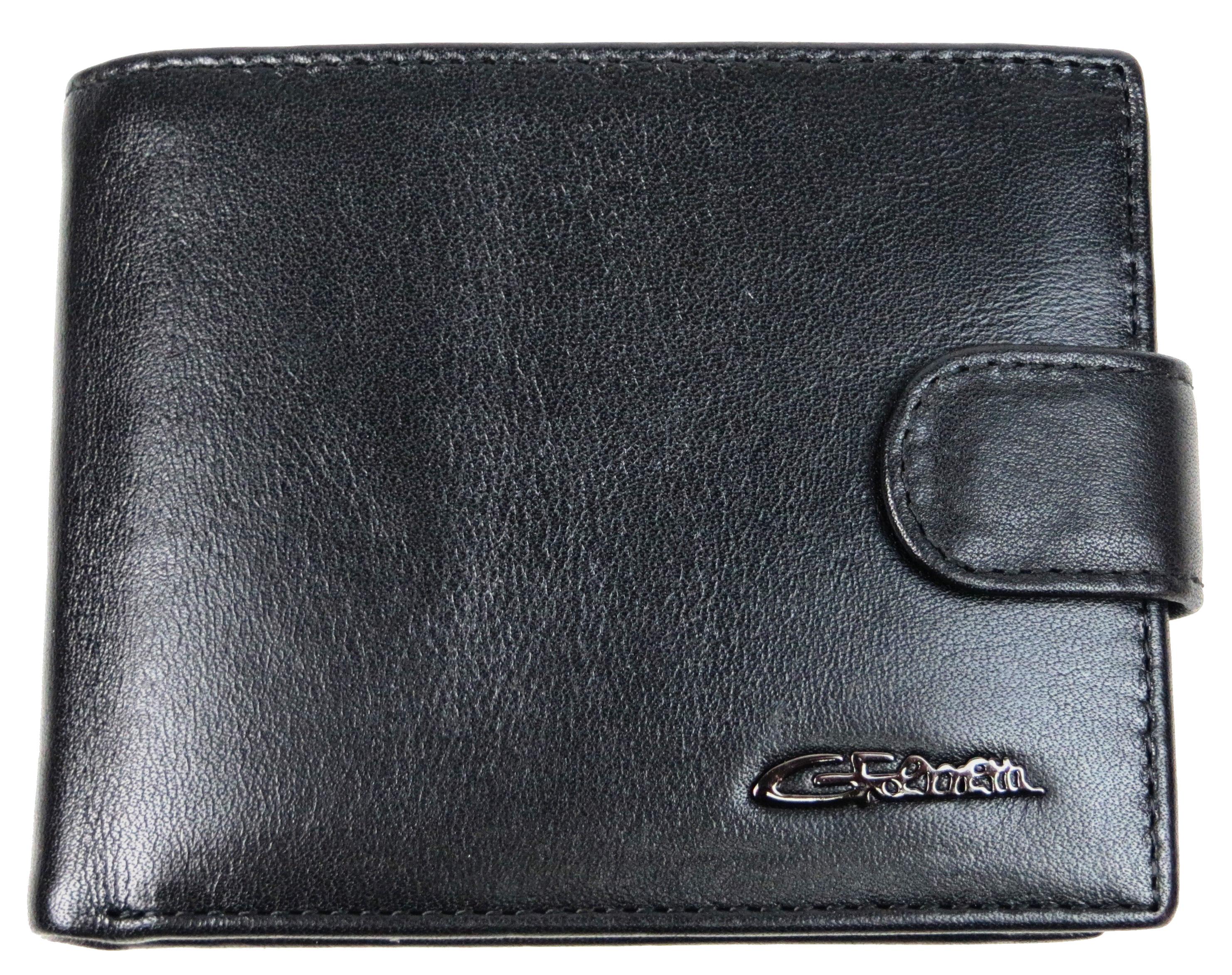 Портмоне мужское Giorgio Ferretti кожаное Черный (GF0232)