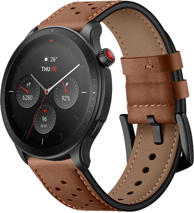 Ремешок кожаный Classico для Amazfit GTR 4 22 мм Light Brown (31084-45)