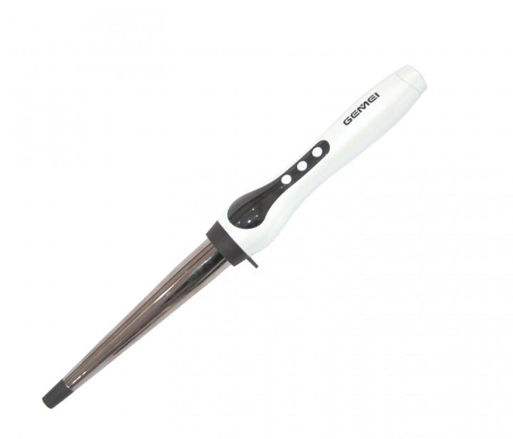 Конусна плойка для волосся Gemei GM 403 Білий