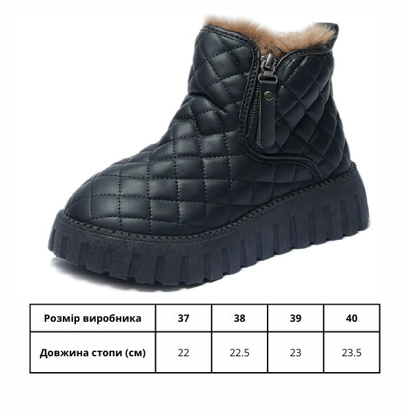 Ботинки женские зимние C00241-8 на удобной высокой подошве с мягким утеплением внутри р. 40 23,5 см Черный - фото 2 Ботинки женские зимние C00241-8 на удобной высокой подошве с мягким утеплением внутри р. 40 23,5 см Черный - фото 2