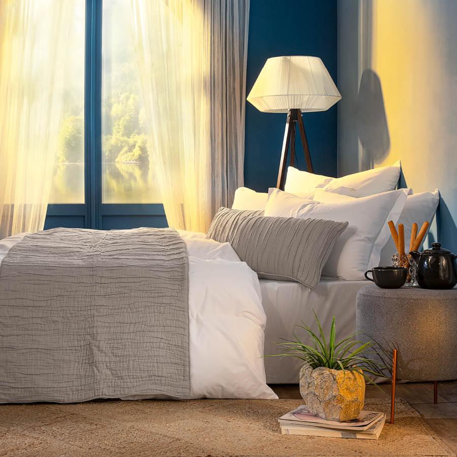 Покривало раннер з наволочками Penelope Alice light grey 70х250+35х55 см 2 Світло-сірий (svt-2000022278904)