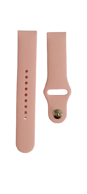 Ремінець для годинника силіконовий 20х175 мм Pink (3199) - фото 1 Ремінець для годинника силіконовий 20х175 мм Pink (3199) - фото 1