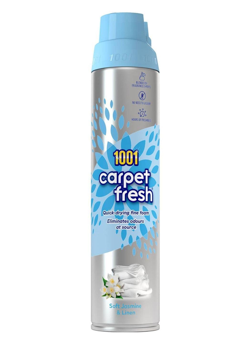 Піна для нейтралізації запахів для килимів та оббивки 1001 Carpet Fresh Soft Jasmine & Linen 300 мл (Е-02011)