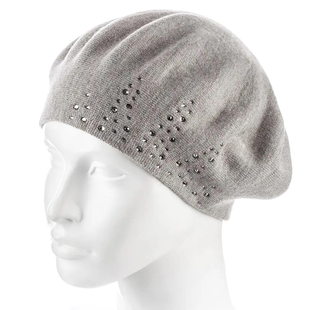 Берет женский Zolly ZH241 шерстяной мелкой вязки Капучино