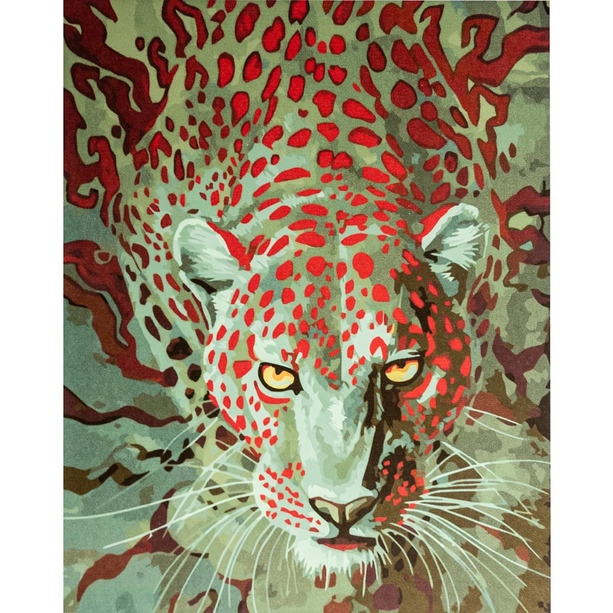 Картина по номерам Strateg Красное серое 40x50 см (VA-3367)