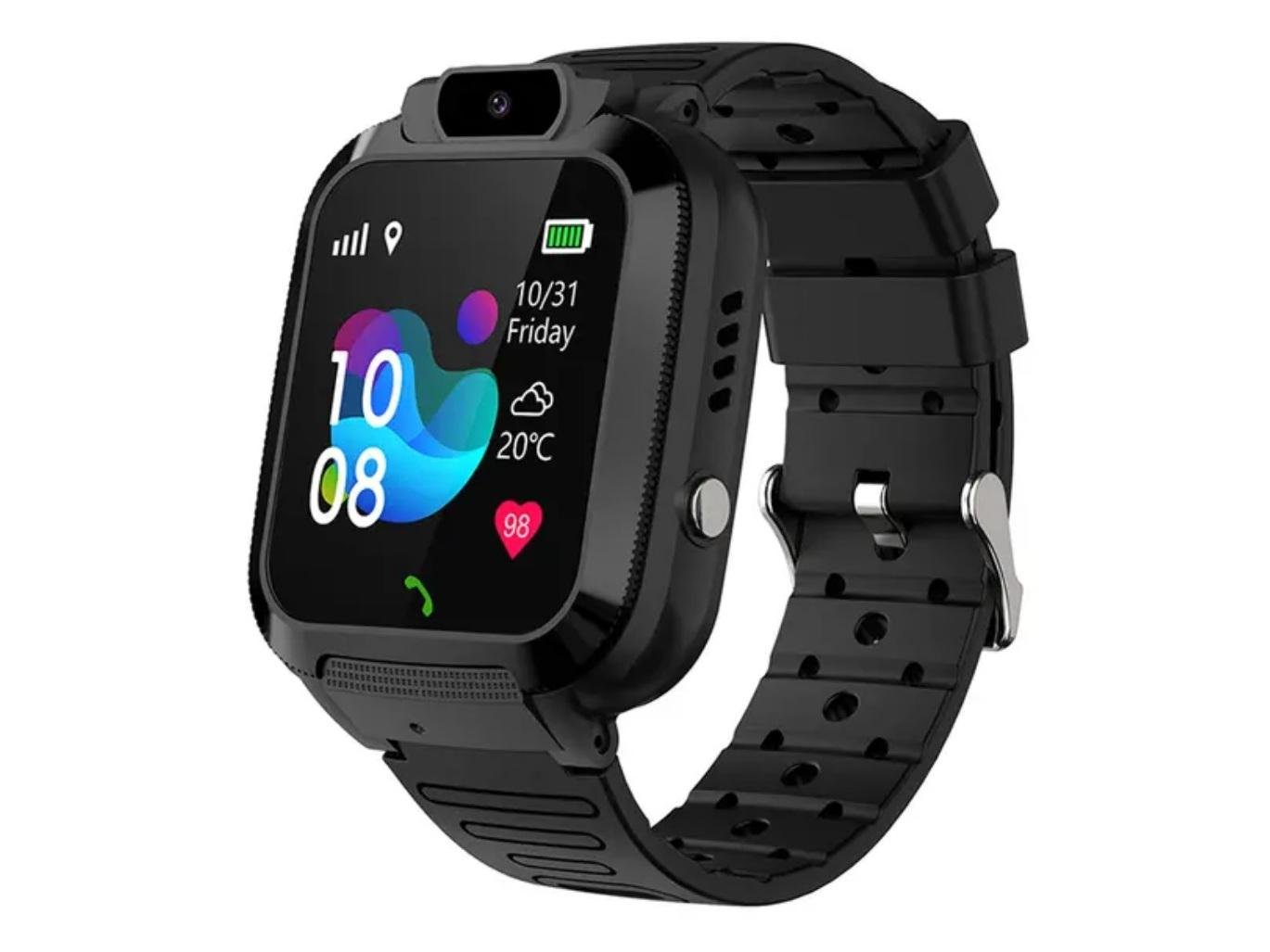 Смарт-часы детские Q20 Black черные Smart Baby Watch