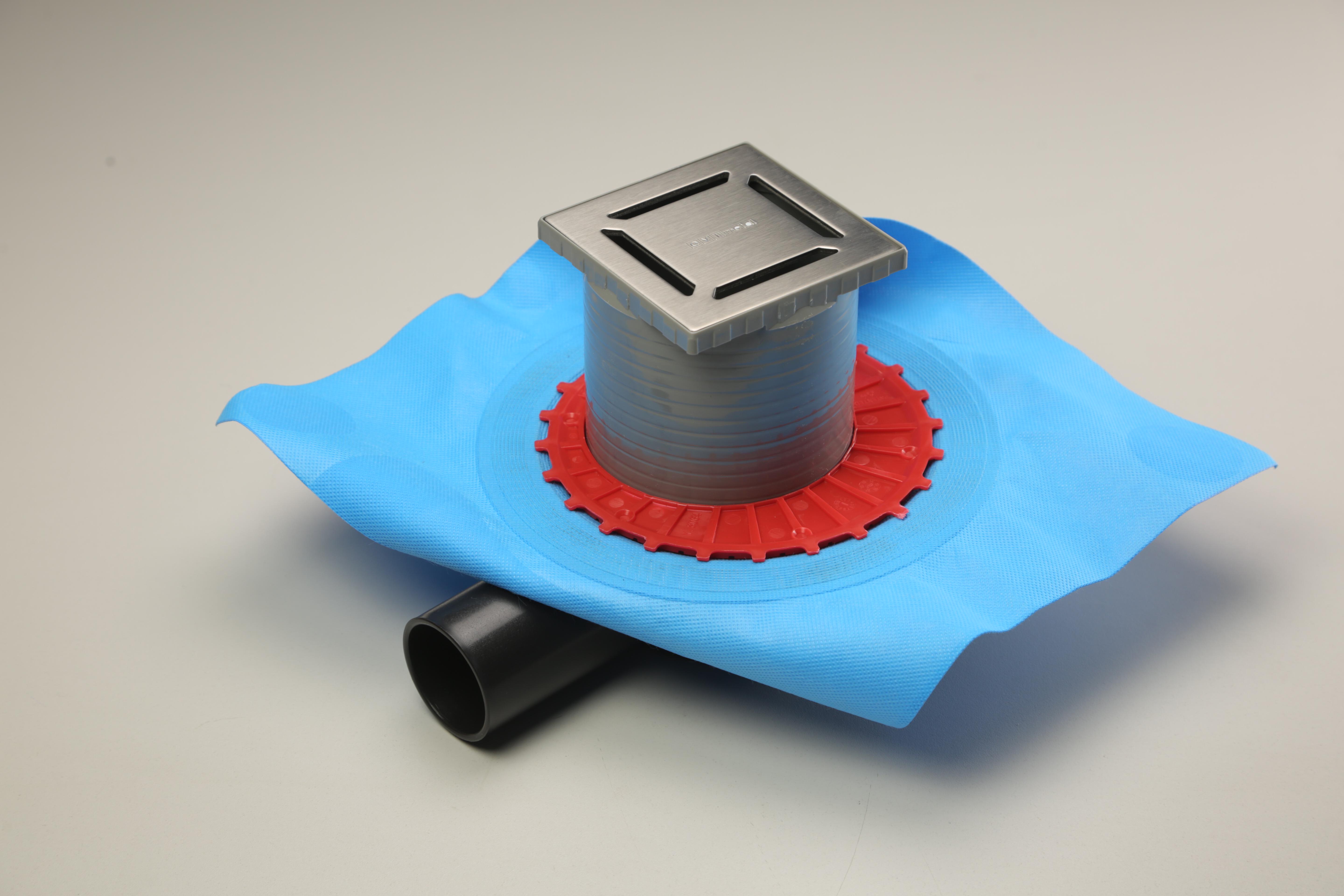 Душевой трап EviMetal 10х10 с тканевой мембраной (YYS.1.50.050.10.1)