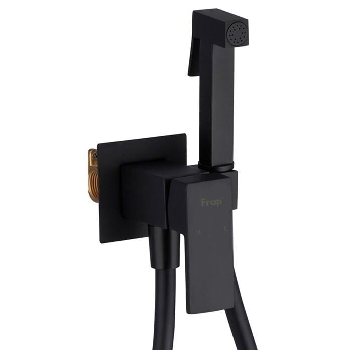 Змішувач для гігієнічного душу Frap прихований F7506-6 Чорний (171307)