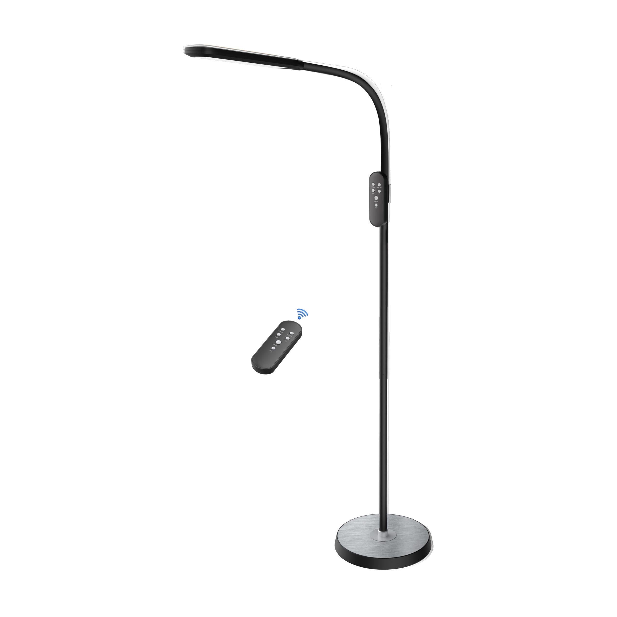 Торшер HOROZ ELECTRIC NORMAN LED 15W 3000-4500-6000K 1000Lm 220-240V 1,46 м Черный (046-004-0015-020)