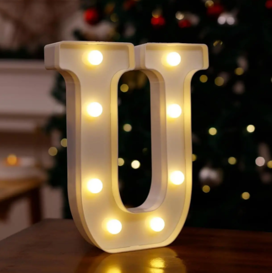 Літера з підсвіткою U об'ємна маленька 21x17 см Білий (553110/20) - фото 2 Літера з підсвіткою U об'ємна маленька 21x17 см Білий (553110/20) - фото 2