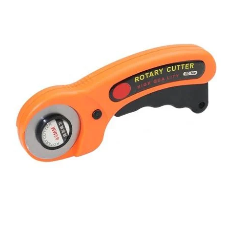 Нож раскройный дисковый SD-100 ручной для резки ткани/кожи/бумаги 45 мм (5488)