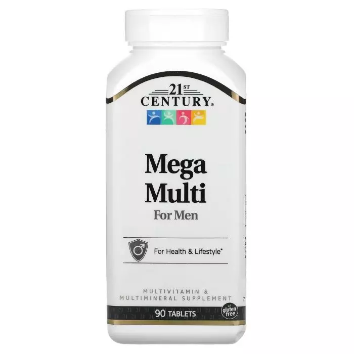 Мультивитамины для мужчин Mega Multi for Men 21st Century 90 таблеток (CEN22658)