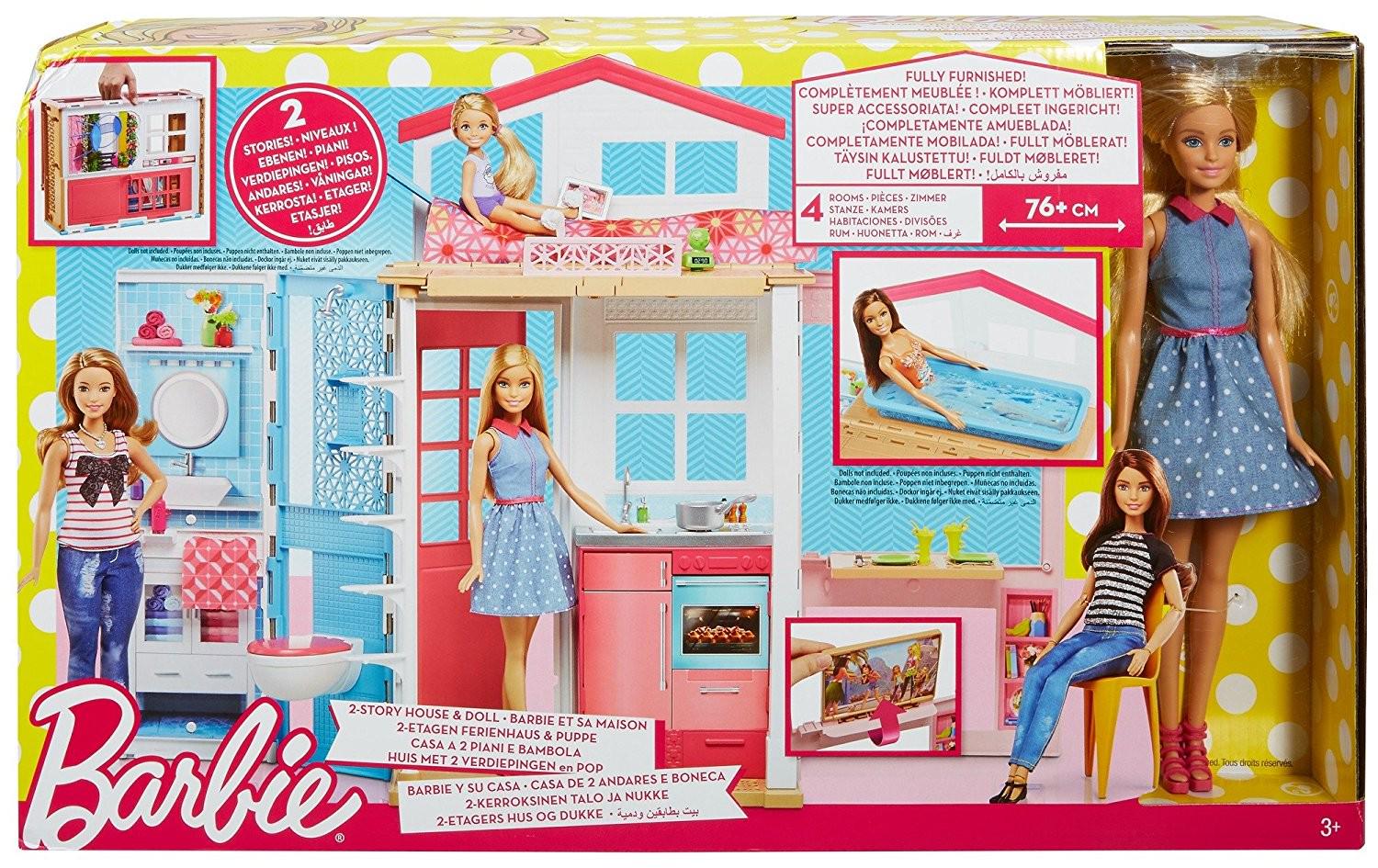 Лялька з будиночком Barbie 2-Story House (BR0110) - фото 2