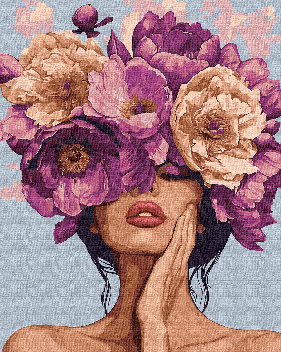 Набір для розпису по номерах Ideyka Квіткова мелодія КНО8416 40x50 см (MTT-182183)