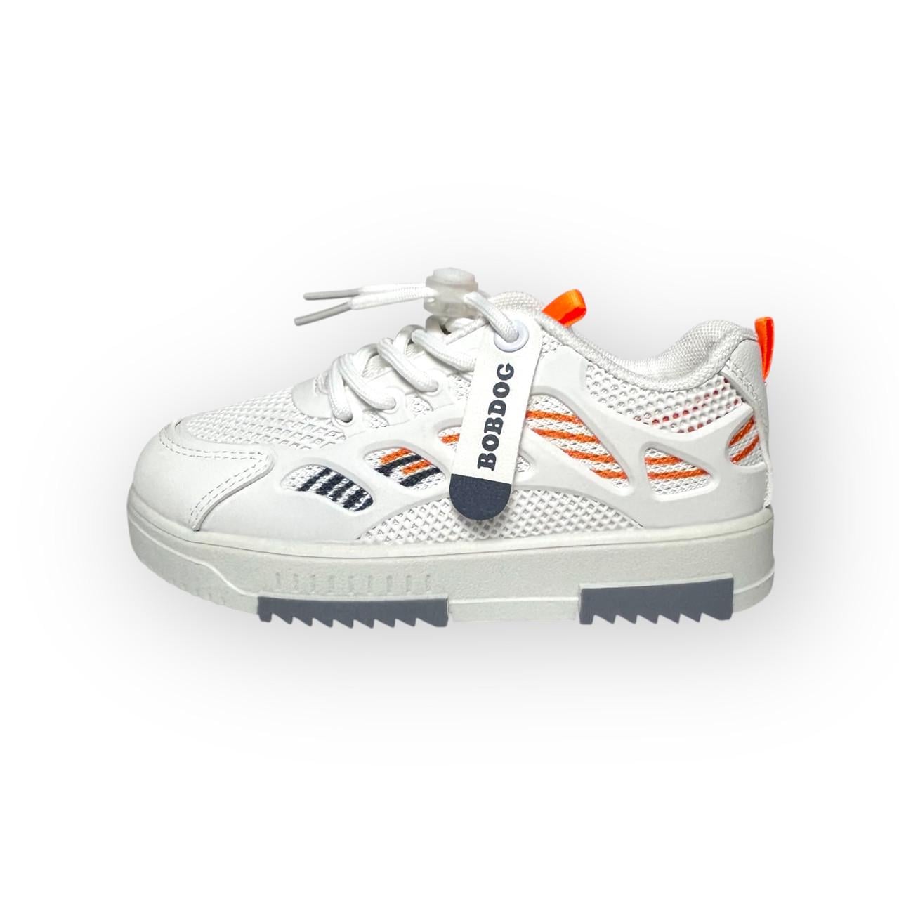 Кроссовки детские для мальчика BobDog сетка р. 30-19 см Белый (31043303)