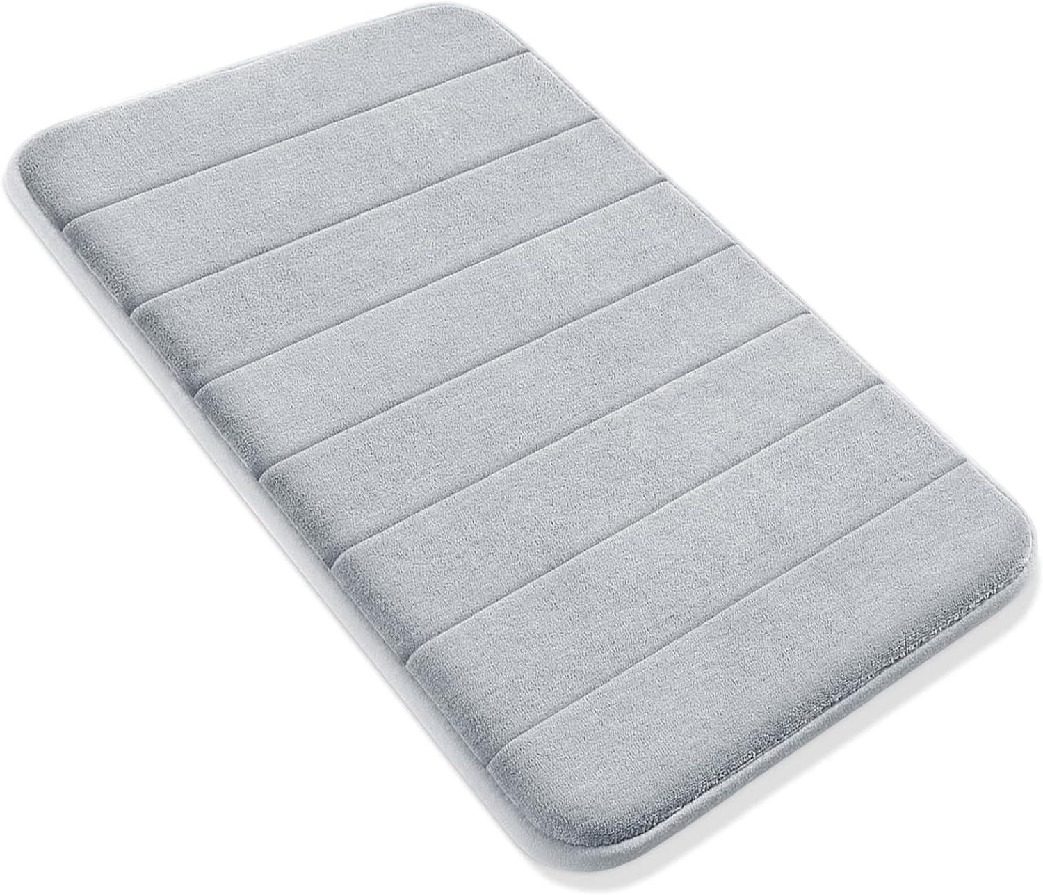 Коврик для ванной комнаты с эффектом памяти 50х80 см Серый (140216)