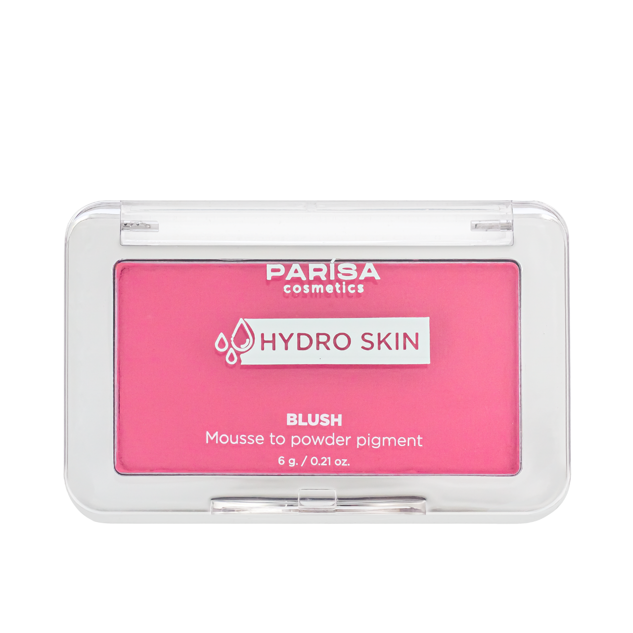 Румяна-мусс Parisa Cosmetics Hydro Skin Blush Mousse to Powder Pigment PHB-04 04 Red grape компактные Розовый