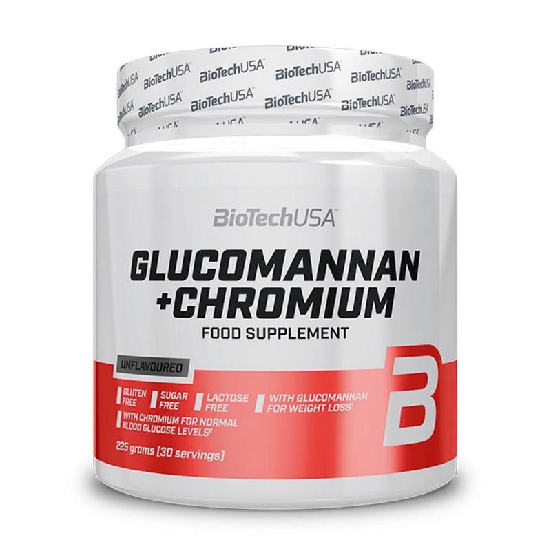 Глюкоманан с хромом с инулином BioTech Glucomannan + Chromium 225 г