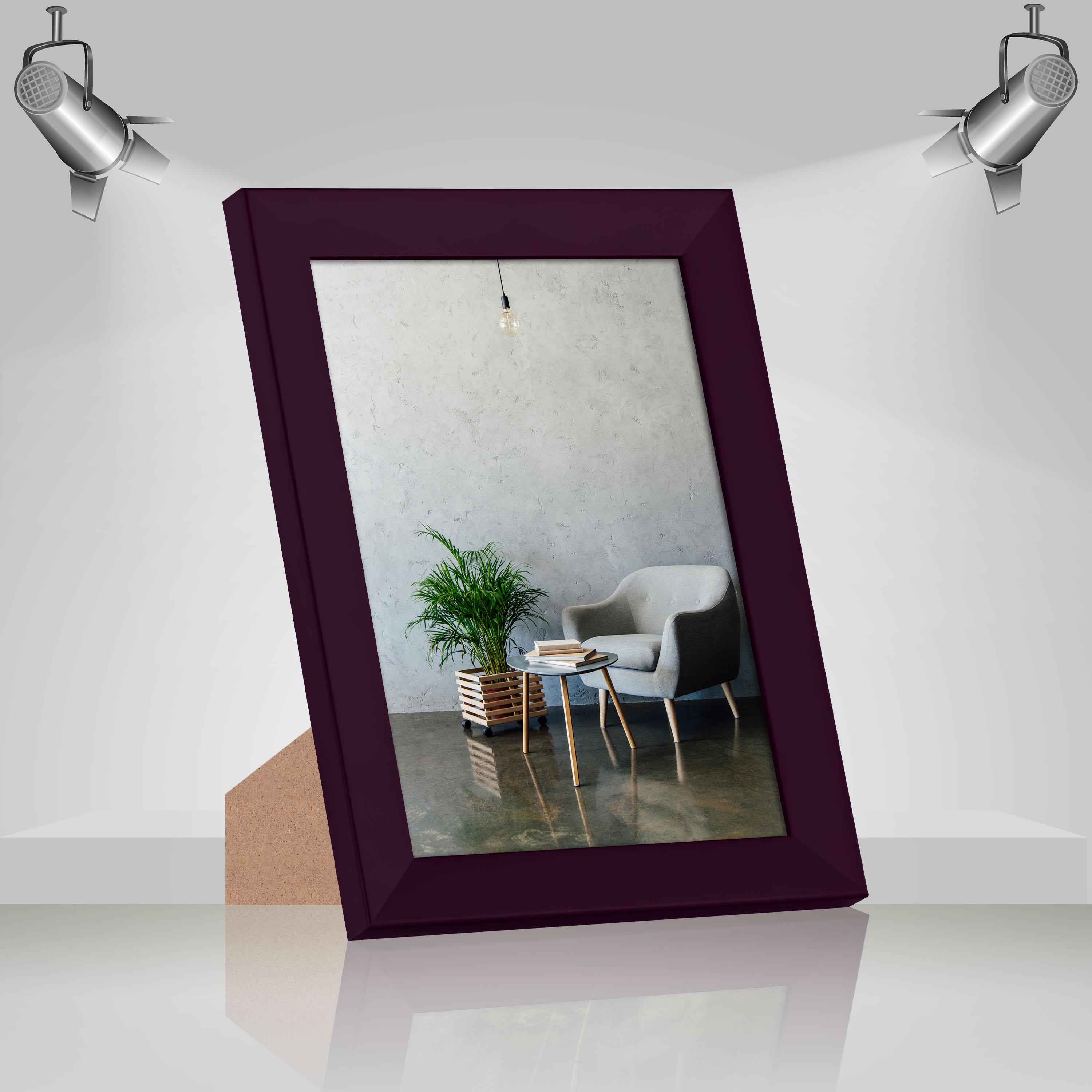 Фоторамка деревянная EmojiFrame 21х30 см А4 AH3322-02 антибликовое стекло 2 мм с ножкой Фиолетовый - фото 2 Фоторамка деревянная EmojiFrame 21х30 см А4 AH3322-02 антибликовое стекло 2 мм с ножкой Фиолетовый - фото 2