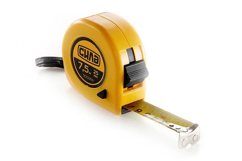 Рулетка Сила Стандарт 7,5 м х 25 мм з магнітом (500289)