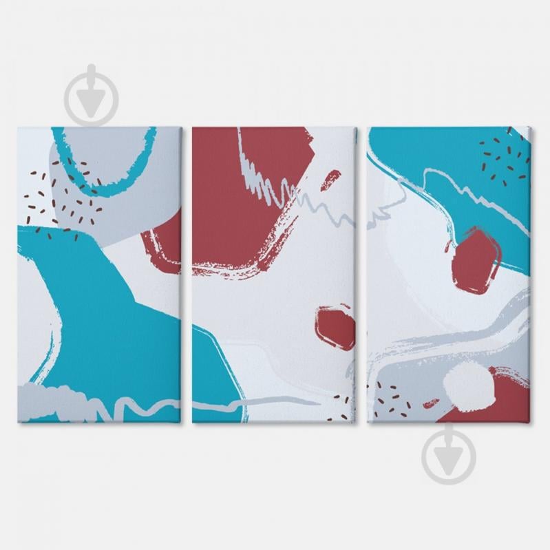 Модульная картина из трех частей Ретро машины Malevich Store 156x100 см (MK311602)