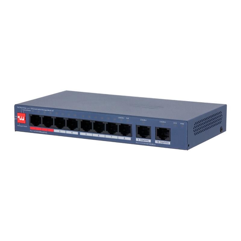 Коммутатор управляемый Dahua DH-CS4010-8ET2GT-110 8 портов