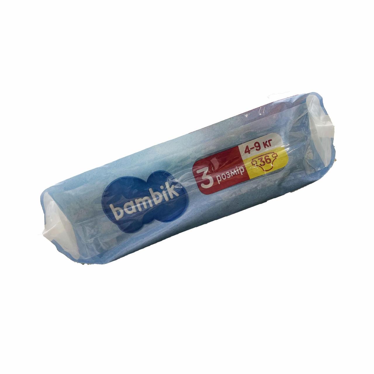 Підгузки дитячі Bambik 3 Midi 4-9 кг 36 шт. (2098444528) - фото 2