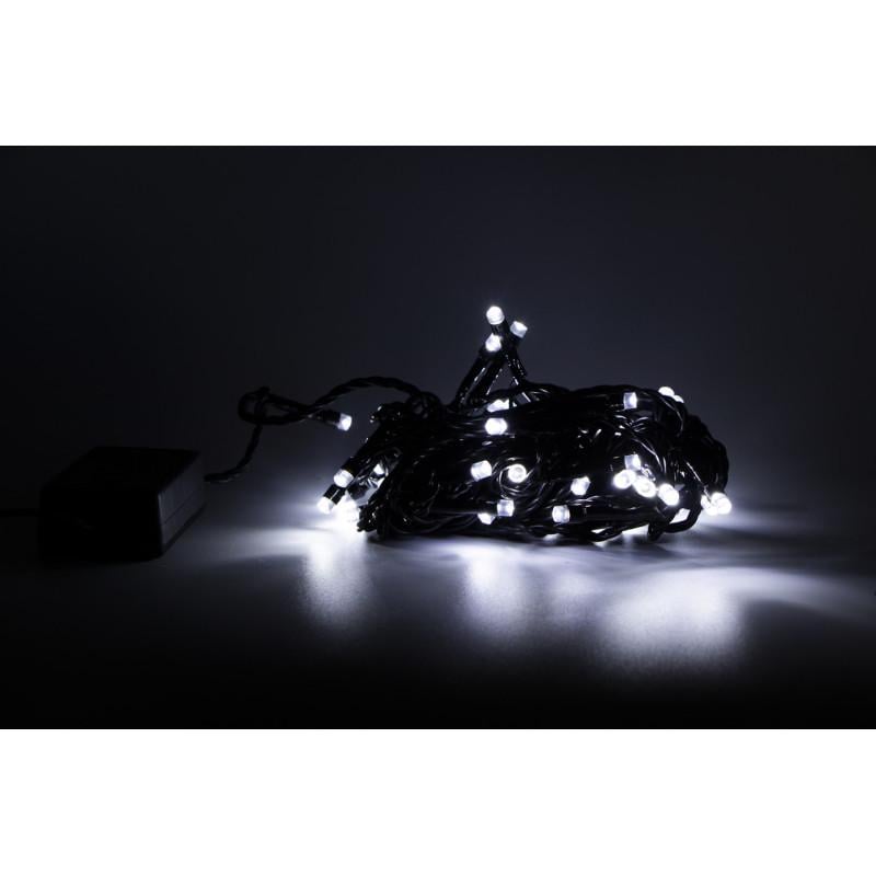 Гирлянда 5 м 50LED 8 режимов холодный белый IP20 (651283)
