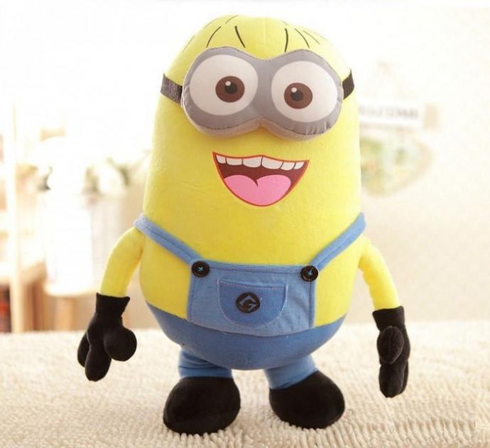 М'яка іграшка Minions Міньйон Дейв з 3D очима 45 см (SUN0143)