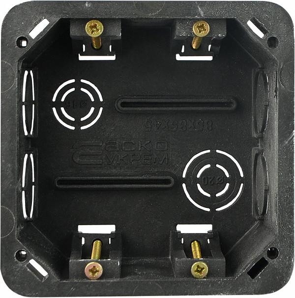 Распределительная коробка АСКО-УКРЕМ внутренняя 6 вводов гипсокартон IP30 PP 85х85х45 мм (РК-85*85*45-ГК) - фото 2