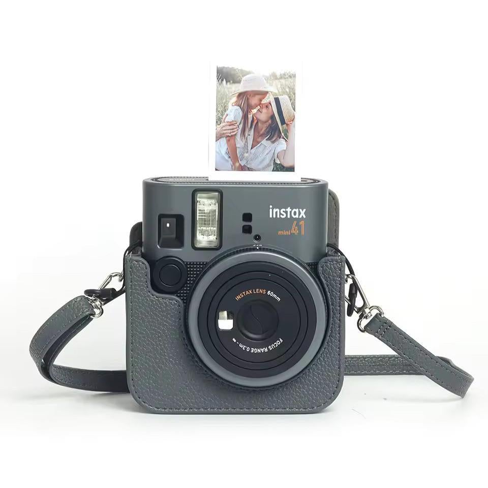 Подарунковий набір фотоапарат Fujifilm Instax Mini 41 фотопапір 100 шт./чохол/фотоальбом на 108 фото Сірий (2728000757) - фото 6 Подарунковий набір фотоапарат Fujifilm Instax Mini 41 фотопапір 100 шт./чохол/фотоальбом на 108 фото Сірий (2728000757) - фото 6