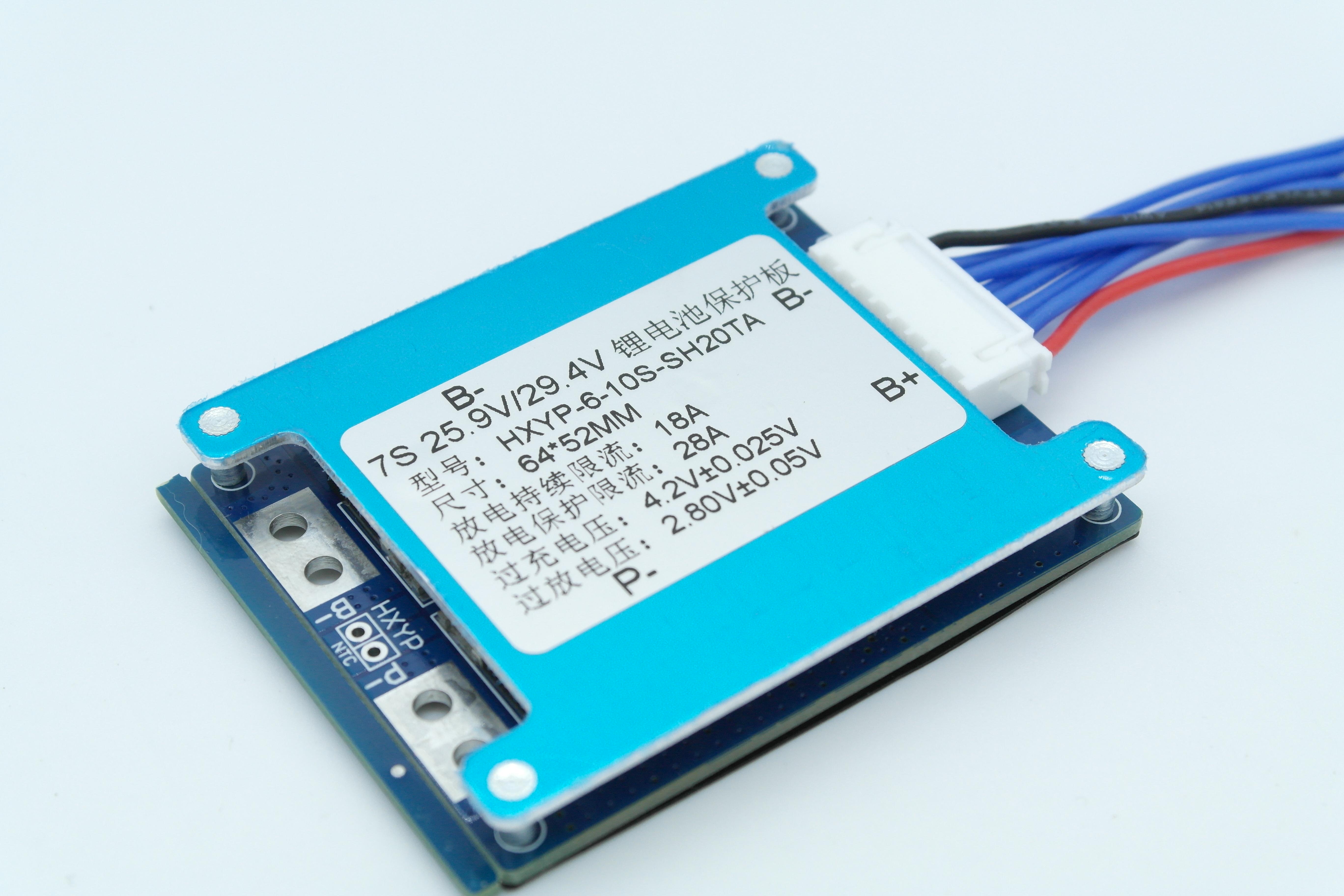 Запчастина для електротранспорту BMS 7S Li-ion 24V 29 4V 28А з балансуванням (1816127107)