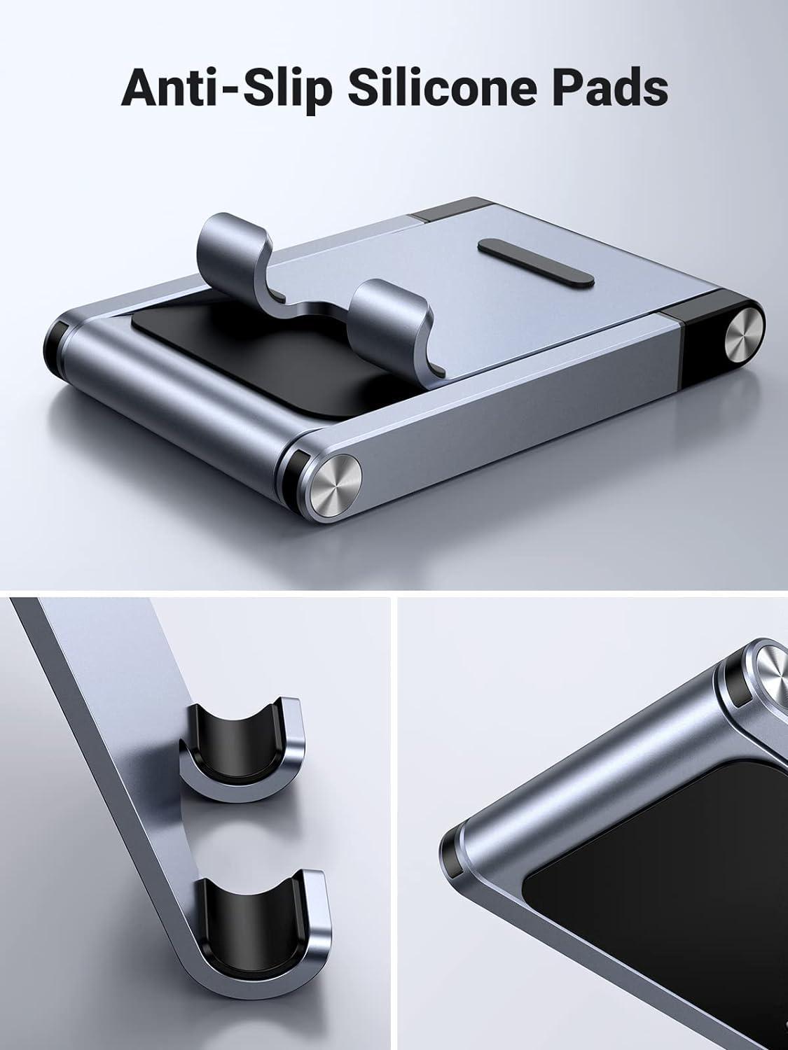 Подставка для телефона UGREEN настольная металлическая складная Серый (50324) - фото 7