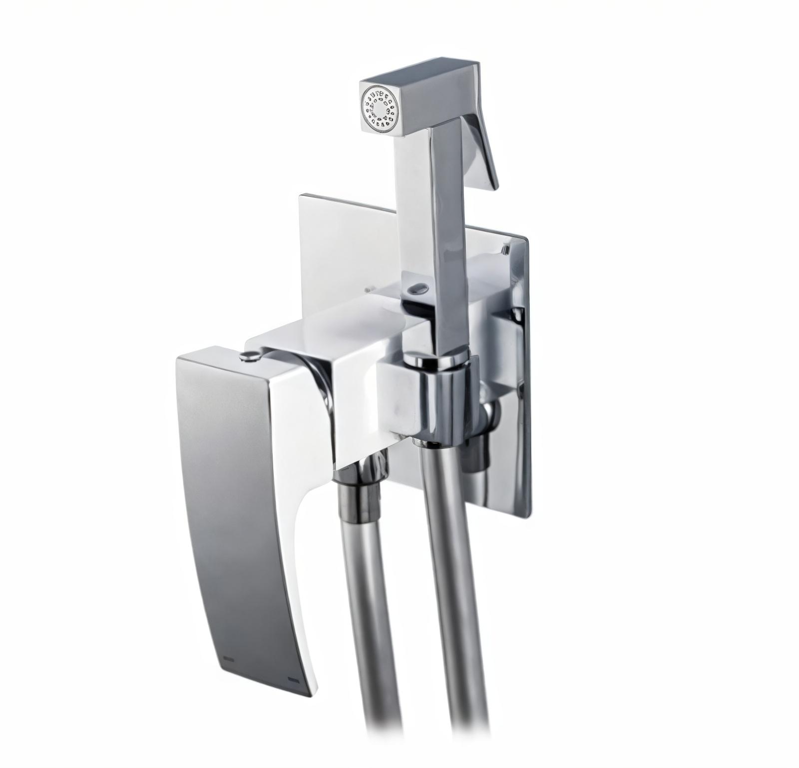 Смеситель для гигиенического душа KOER KB-23007-04 Хром/Белый (KR5162)