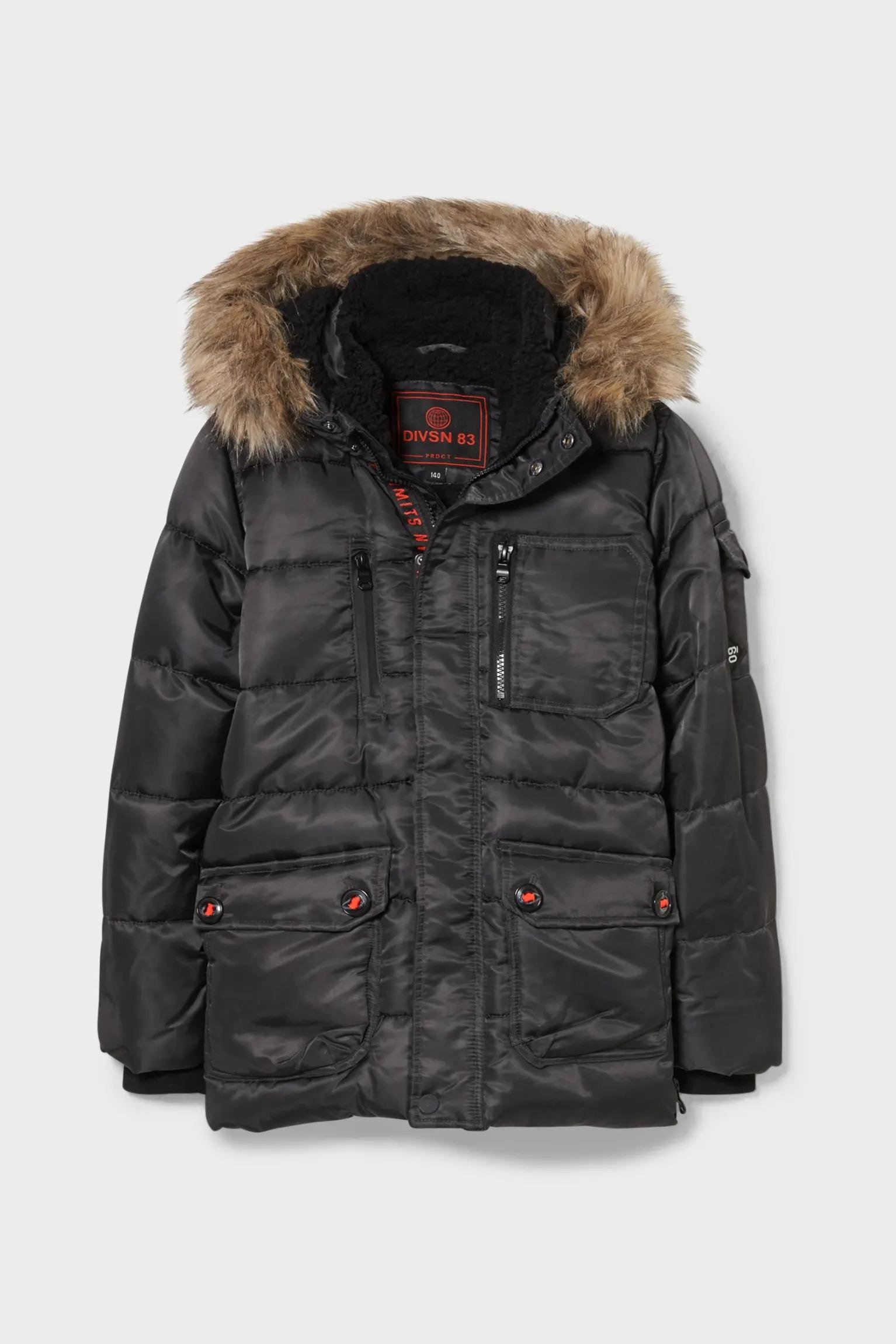 Куртка для хлопчика зимова C&A 146 см Black (21325901) - фото 2 Куртка для хлопчика зимова C&A 146 см Black (21325901) - фото 2