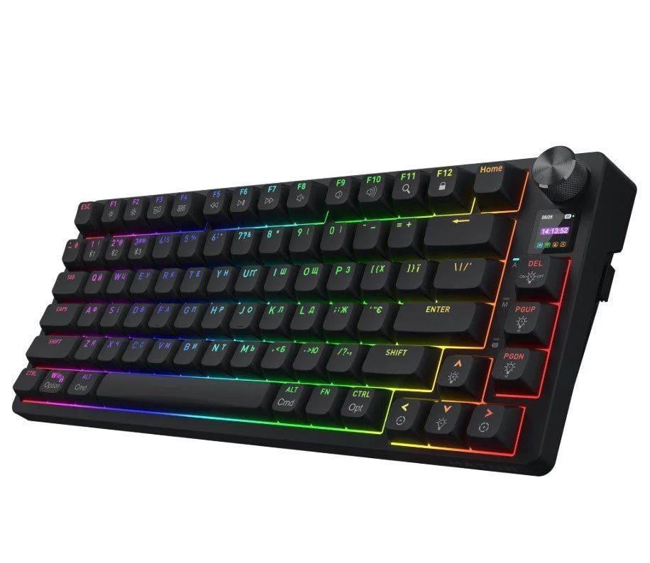 Клавіатура бездротова Hator HTK450UA Icefall Pro 3 режимна bluetooth 5.3/USB 2.4GHz/Type-C механічна (2881189289)