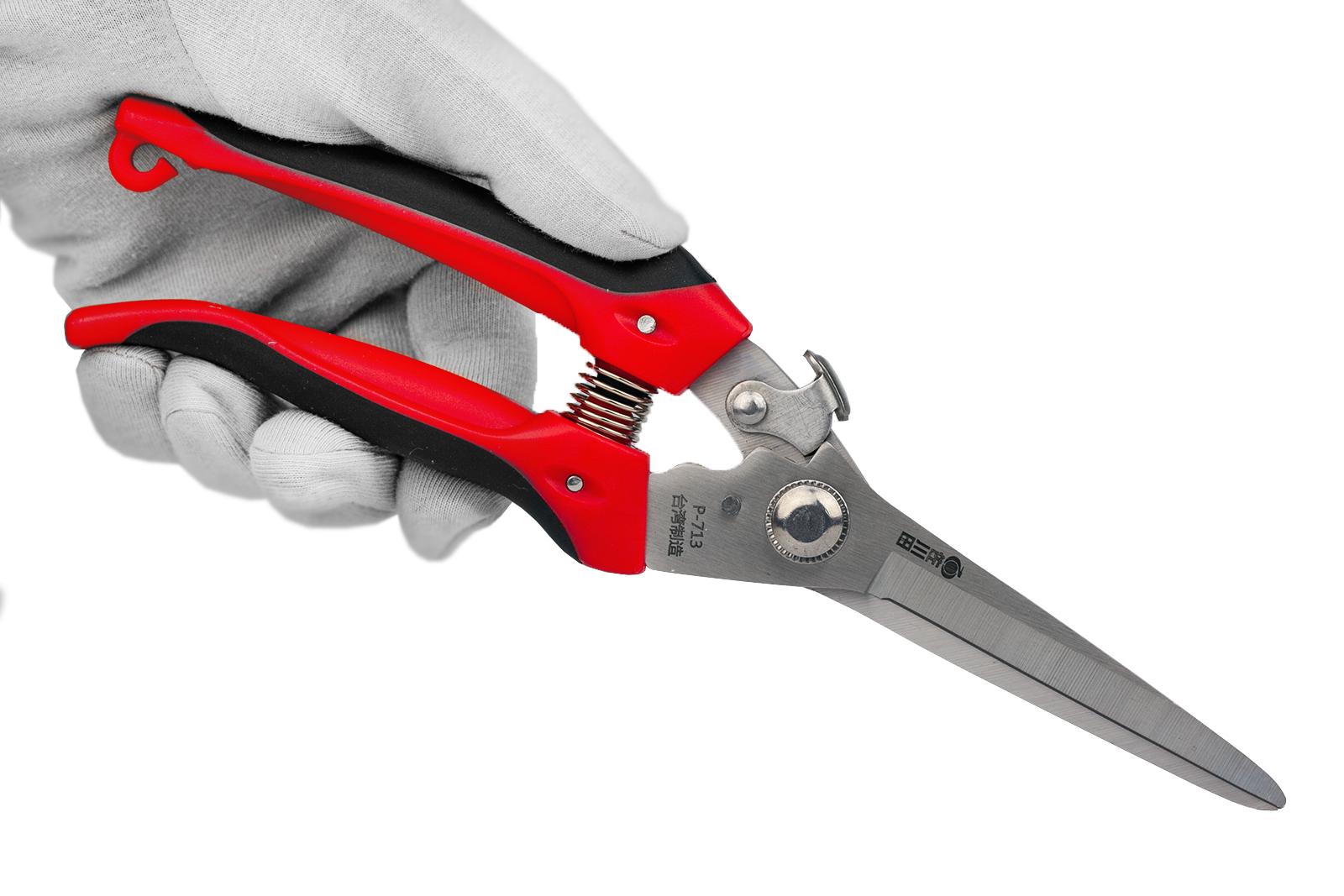 Секатор-ножиці садові Sagawata з нержавіючої сталі подовжені 225 мм (P-713_L) - фото 4 Секатор-ножиці садові Sagawata з нержавіючої сталі подовжені 225 мм (P-713_L) - фото 4