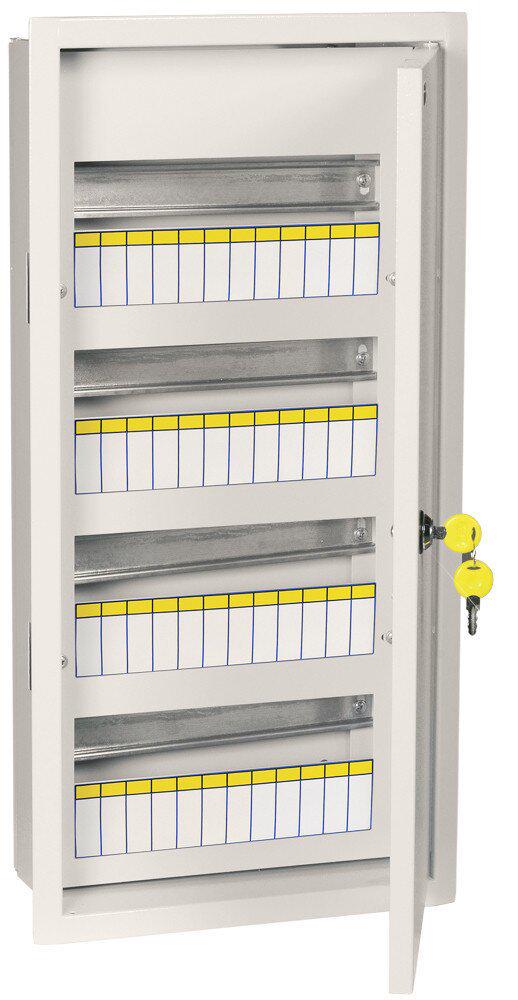 Щит распределительный УЕК ЩРв-48 48 модулей IP31 встраиваемый c замком металлический 620х310х120 мм (MKM14-V-48-31-TW) Щит распределительный УЕК ЩРв-48 48 модулей IP31 встраиваемый c замком металлический 620х310х120 мм (MKM14-V-48-31-TW)