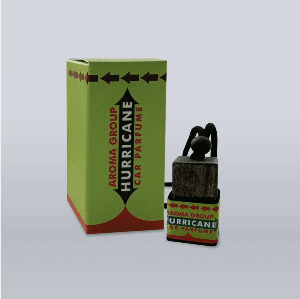 Ароматизатор в авто HURRICANE DOUBLEMINT Аромасаше с ароматом жвачки и деревянной крышкой